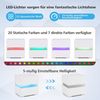 COSTWAY Nachttisch (1-St), mit LED Beleuchtung, Fernbedienung, 20 Farben, Hochglanz Bild 3