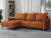 Ecksofa mit Schlaffunktion und Bettkasten Snolik L, schmale Armlehne (Farbe: Velo 627) Bild 3