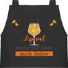 Shirtracer Kochschürze Aperol wäre mir jetzt auch lieber I Aperol Geschenk I Geschenk Aperol, (1-tlg), Statement Bild 2