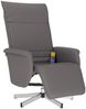 vidaXL Massagesessel mit Fußteil Grau Kunstleder 356651 Bild 2