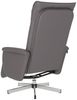 vidaXL Massagesessel mit Fußteil Grau Kunstleder 356651 Bild 5