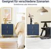 SoBuy Beistelltisch DE-FBT115x2, Sofatisch Couchtisch Wohnzimmertisch, Nachttisch 2er set, 2er Set, Nachtschrank mit 2/3 Schubladen, Beistelltisch, Nachtkommode Bild 2