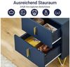 SoBuy Beistelltisch DE-FBT115x2, Sofatisch Couchtisch Wohnzimmertisch, Nachttisch 2er set, 2er Set, Nachtschrank mit 2/3 Schubladen, Beistelltisch, Nachtkommode Bild 3