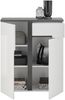 Schuhschrank >Boston< in Weiß hochglanz - 88x103x38cm (BxHxT) Bild 3