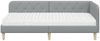 vidaXL Eckbettgestell Hellgrau 90 x 200 cm Stoff 3394117 Bild 5