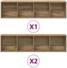 vidaXL Buchschränke 3 Stück Artisan Eiche Holzwerkstoff 3328550 Bild 5
