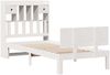 vidaXL Massivholzbett mit Regal ohne Matratze Weiß 90x200 cm Kiefer 3322687 Bild 3