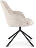 Esszimmerstuhl Tagran aus Stoff, modern gepolstert, Beige, stabiles Metallgestell, komfortabel für Dein Zuhause Bild 4