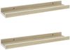 vidaXL Wandregale, 2 Stk., MDF sonoma Eiche / weiß, 40 x 9 x 3 cm Bild 2
