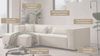 LeGer Home by Lena Gercke Ecksofa PIARA mit Kedernaht, Cord, Leinenoptik o. Strukturstoff, Couch, L-Form, wahlweise Ottomane rechts/links, schwarze Füße, bequemer Sitzkomfort Bild 3