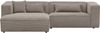 LeGer Home by Lena Gercke Ecksofa PIARA mit Kedernaht, Cord, Leinenoptik o. Strukturstoff, Couch, L-Form, wahlweise Ottomane rechts/links, schwarze Füße, bequemer Sitzkomfort Bild 4