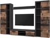 AX LIVING Spacoro XL Wohnwand grau modern Matera Oldwood 300 ohne LED Bild 3