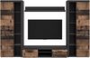 AX LIVING Spacoro XL Wohnwand grau modern Matera Oldwood 300 ohne LED Bild 2