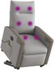vidaXL Massagesessel mit Aufstehhilfe Elektrisch Wolkengrau Stoff 3324104 Bild 2
