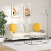 vidaXL Sitzkissen 2 pcs Helles Gelb Ø50 x 19 cm Cordstoff 42014192 Bild 4
