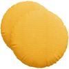 vidaXL Sitzkissen 2 pcs Helles Gelb Ø50 x 19 cm Cordstoff 42014192 Bild 2