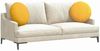 vidaXL Sitzkissen 2 pcs Helles Gelb Ø50 x 19 cm Cordstoff 42014192 Bild 3