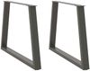 vidaXL Esstisch Beine V-Form 2 Stück Anthrazit 90x(72-73,3) cm Stahl 4012578 Bild 1