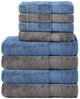 Komfortec Handtuch Set 100% Baumwolle, 4 Badetücher 70x140 und 4 Handtücher 50x100 cm, Frottee (Packung, 8-St), Badehandtuch & XXL Saunatuch, Weich, Towel, Groß Bild 2