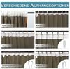 Qelus Vorhang 3D Jacquard Voile Gardinen Weiß mit Stangentasche & Haken, 2er Set, für Wohn- & Schlafzimmer Bild 3