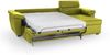 Dmora Schlafsofa mit Halbinsel Priverno, Wandelbares Ecksofa für das Wohnzimmer, gepolstert, abnehmbar, 100 % Made in Italy-Qualität, 285x160 h100 cm, Grün Bild 4