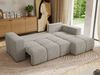 Ecksofa mit Schlaffunktion und Bettkasten, L-form Couch, lose Kissen, Polstersofa - MONIVA - Hellgrau Struktur - rechte Seite Bild 3