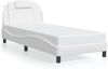 vidaXL Bettgestell "Viana" mit LED ohne Matratze Weiß 90x200 cm 3213995 Bild 5