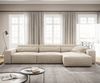 Ecksofa Sirpio XL 370x170 cm Cord Beige Recamiere variabel Bild 2