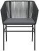 vidaXL Gartenstühle 2 Stk. mit Kissen Schwarz Poly Rattan 369102 Bild 5