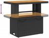 vidaXL 4-tlg. Garten-Essgruppe mit Kissen Schwarz Poly Rattan 3277336 Bild 4
