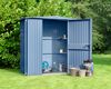 Hörmann Ecostar Metall-Gerätehaus Trend mit Satteldach Typ 1, 108x238 cm , taubenblau, 2,6 m²,1-flüglige Tür Bild 3