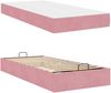 vidaXL Bettgestell mit Matratze 2 pcs Rosa Samt 3399545 Bild 5