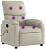 vidaXL Massagesessel Creme Kunstleder 373442 Bild 2