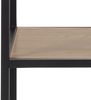 Regal >Carney< in Wildeiche aus Metall,MDF - 135x185x35cm (BxHxT) Bild 4