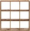 vidaXL Bücherregal Altholz-Optik 102x32x102 cm Holzwerkstoff 852823 Bild 4