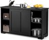 KOMFOTTEU Sideboard Küchenschrank Wohnzimmerregel, Weiß Bild 5