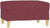 vidaXL Fußhocker Weinrot 70x55x41 cm Stoff 349277 Bild 2
