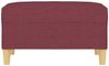 vidaXL Fußhocker Weinrot 70x55x41 cm Stoff 349277 Bild 3