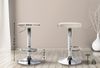 CLP 2er Set Barhocker Ponte Kunstleder höhenverstellbar und drehbar,creme Metall in Chromoptik Bild 2