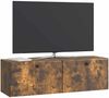 vidaXL Wandmontierter TV-Schrank 98 x 31 x 30 cm Geräucherte Eiche 899240 Bild 3