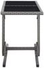 vidaXL Gartentisch Anthrazit 110x53x72 cm Glas und Poly Rattan 46455 Bild 3