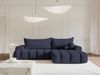 Selsey 'Dandelino' Ecksofa mit Schlaffunktion, Stauraum und Samtbezug, marineblau, rechts, 80 x 275 x 168 cm Bild 2
