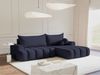 Selsey 'Dandelino' Ecksofa mit Schlaffunktion, Stauraum und Samtbezug, marineblau, rechts, 80 x 275 x 168 cm Bild 3
