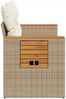 vidaXL Gartensofa mit Kissen 2-Sitzer Beige Poly Rattan 366067 Bild 5
