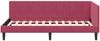 vidaXL Eckbettgestell mit Kopfteil Weinrot 90 cm x 190 cm Samt 42016342 Bild 5