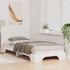 vidaXL Bettrahmen Weiß 80 x 210 cm Massives Kiefernholz 872891 Bild 3