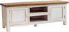 TV Lowboard Bodde in Kiefer Massivholz Weiß / Honig Bild 2