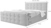 B&B Home 'Corias' Boxspringbett mit Bettkasten, Samt, Schwarz, 180x200 cm Bild 3