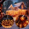 Monzana Lichterkette 7m 100 LED Warmweiß Timer Innen Außen Weihnachten Weihnachtsdeko Weihnachtsbaum Bild 1