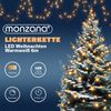 Monzana Lichterkette 7m 100 LED Warmweiß Timer Innen Außen Weihnachten Weihnachtsdeko Weihnachtsbaum Bild 3
